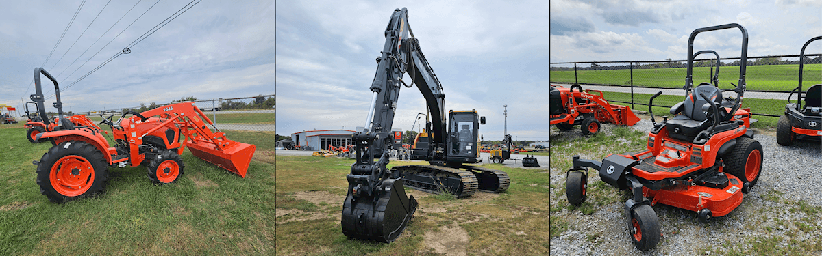 Used tractors, excavators, and mowers at Kubota Center